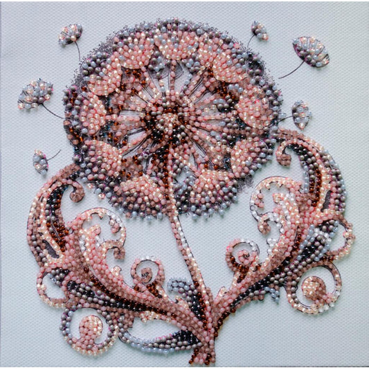 Bead Embroidery Kit Weightless dandelion DIY Abris Art