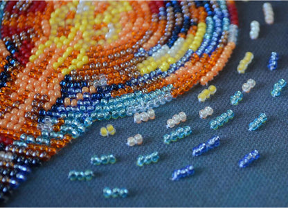 Bead Embroidery Kit Gift of light DIY Abris Art