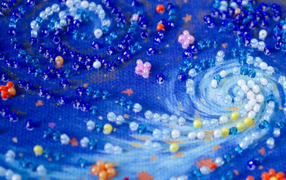 Bead Embroidery Kit Summer Landscape DIY Abris Art