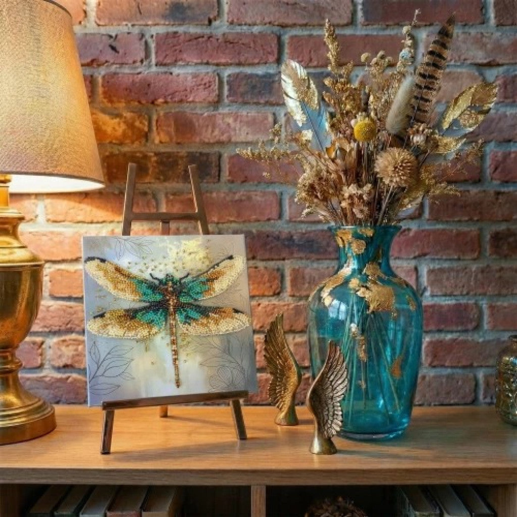 Bead Embroidery Kit Dragonfly DIY by Abris Art