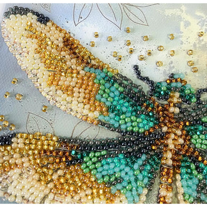Bead Embroidery Kit Dragonfly DIY by Abris Art