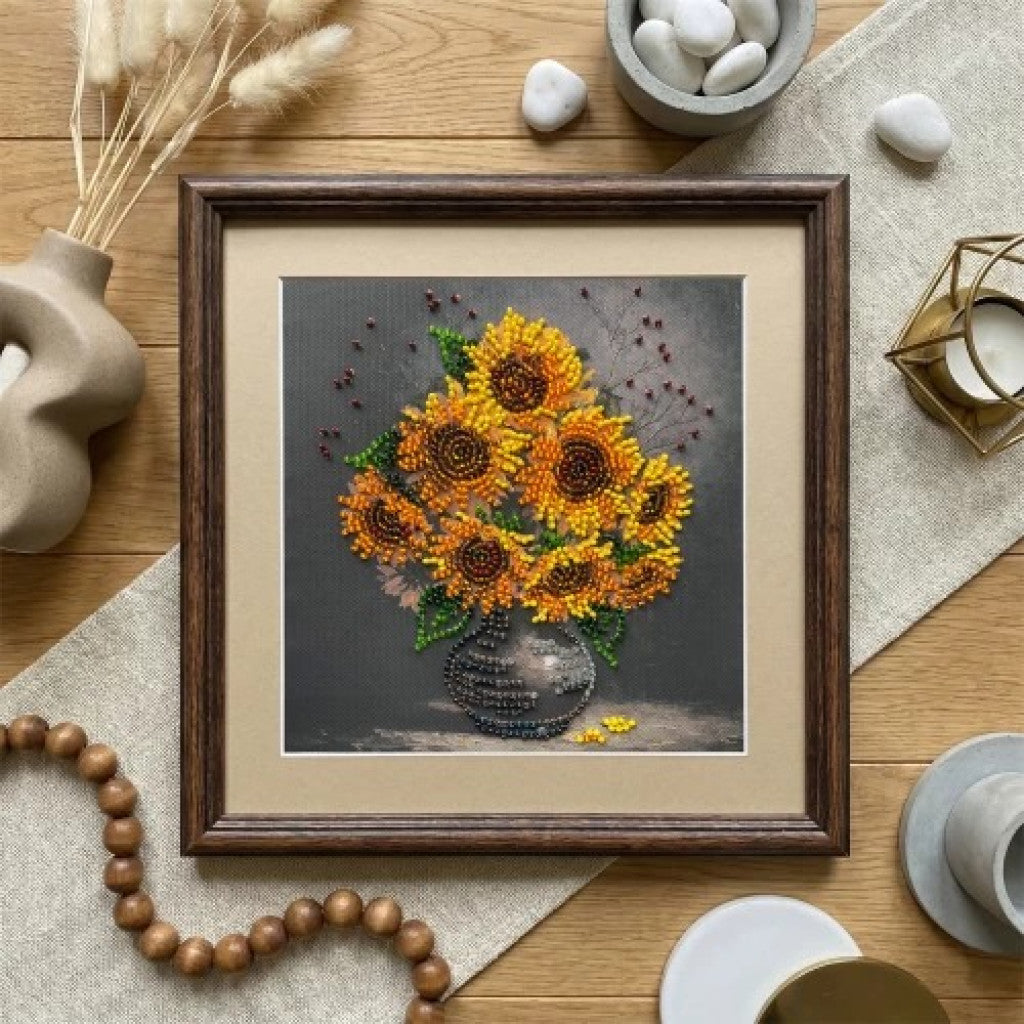 Perlenstickerei-Set Pusteblumen DIY Abris Art
