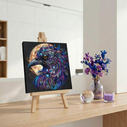 Bead Embroidery Kit Black Raven DIY by Abris Art