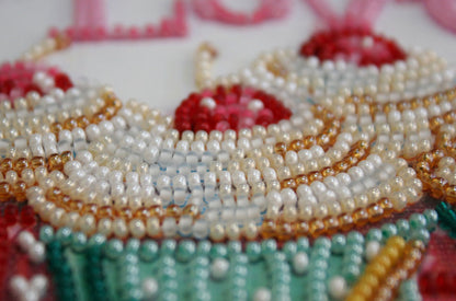 Bead Embroidery Kit Baked with love DIY Abris Art
