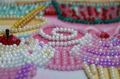 Bead Embroidery Kit Baked with love DIY Abris Art