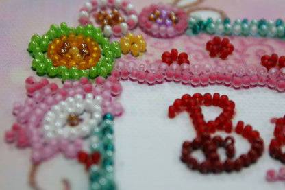 Bead Embroidery Kit Baked with love DIY Abris Art