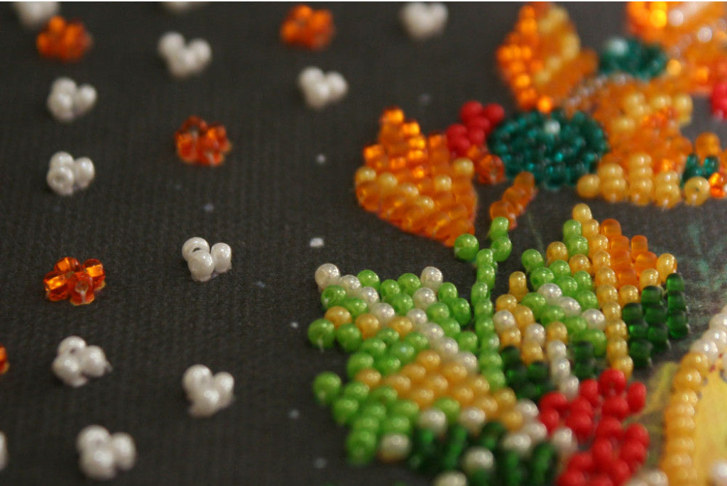 Bead Embroidery Kit Christmas DIY by Abris Art