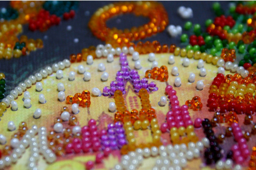 Bead Embroidery Kit Christmas DIY by Abris Art
