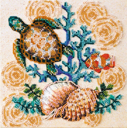 Bead Embroidery Kit Marine inhabitants DIY Abris Art