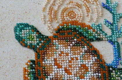 Bead Embroidery Kit Marine inhabitants DIY Abris Art