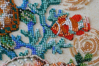 Bead Embroidery Kit Marine inhabitants DIY Abris Art