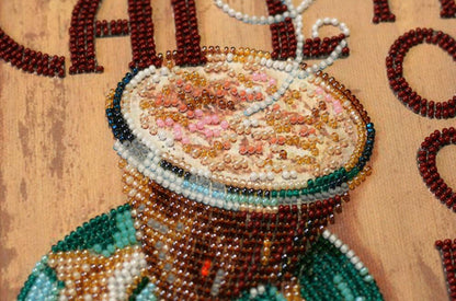 Bead Embroidery Kit Mocha DIY Abris Art