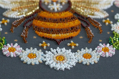 Bead Embroidery Kit Honey dream DIY Abris Art