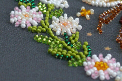 Bead Embroidery Kit Honey dream DIY Abris Art