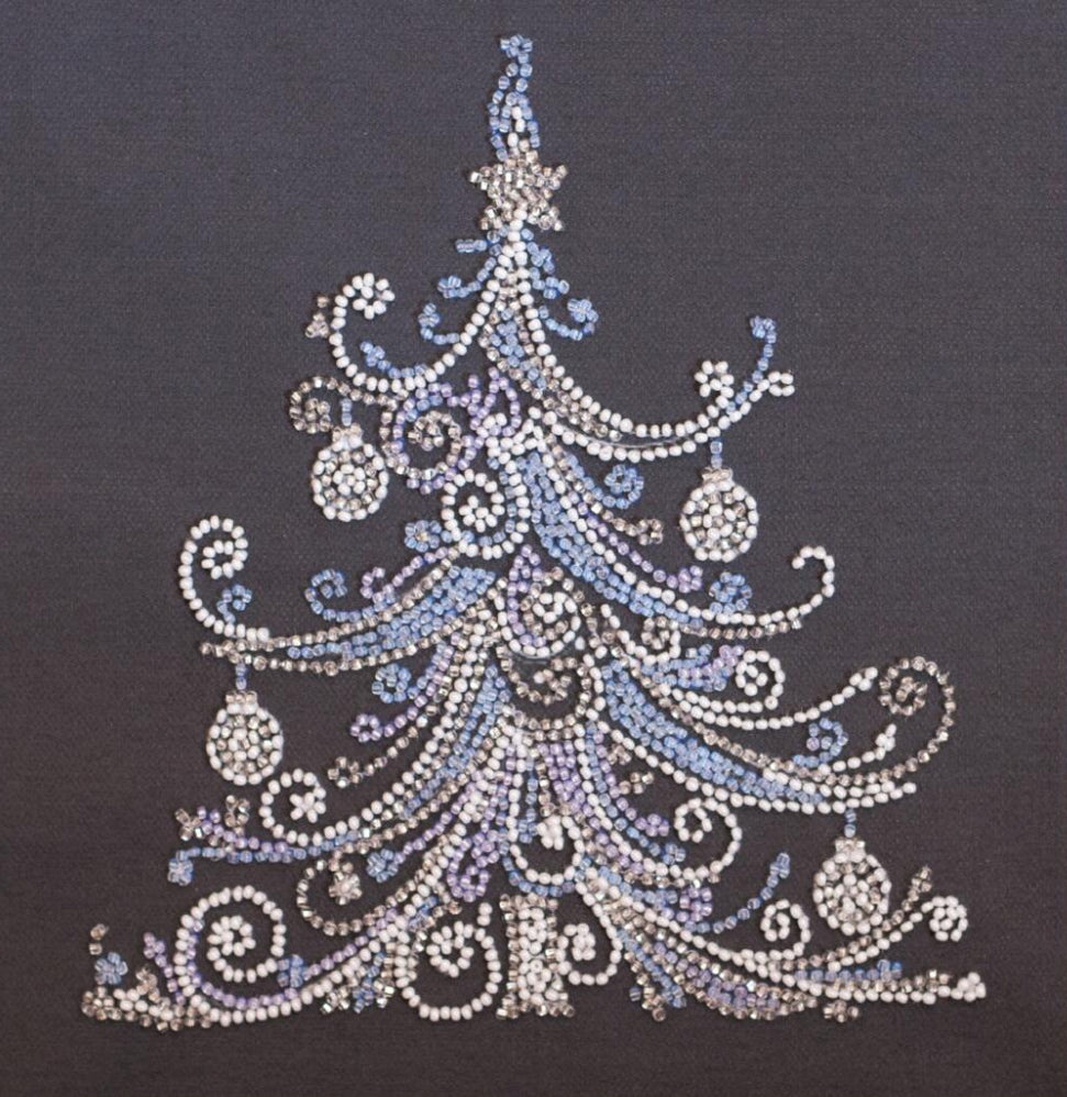 Perlenstickerei-Set Weihnachtsbaum DIY