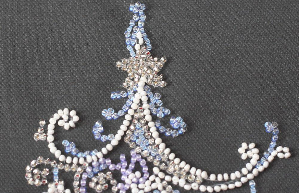 Perlenstickerei-Set Weihnachtsbaum DIY