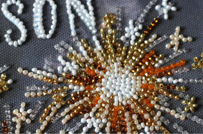 Bead Embroidery Kit Bengal lights DIY Abris Art