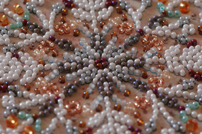 Bead Embroidery Kit Snowflake DIY Abris Art