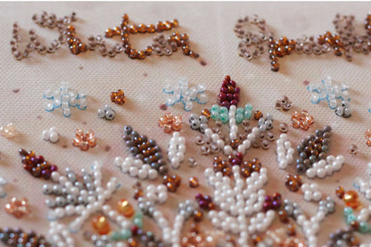 Bead Embroidery Kit Snowflake DIY Abris Art