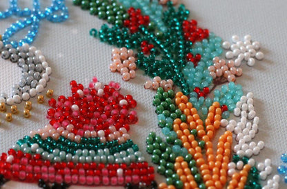 Bead Embroidery Kit Christmas DIY Abris Art