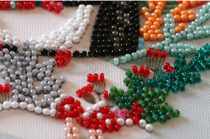 Bead Embroidery Kit Christmas DIY Abris Art