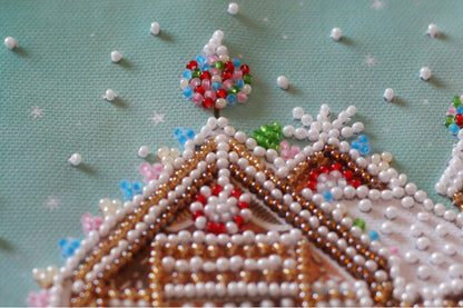 Bead Embroidery Kit Christmas DIY Abris Art