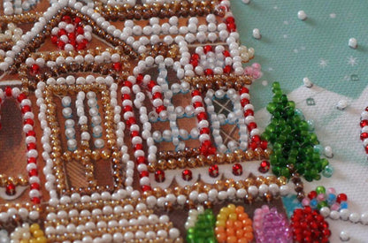 Bead Embroidery Kit Christmas DIY Abris Art