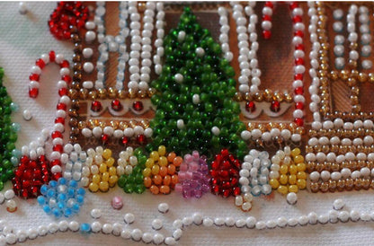 Bead Embroidery Kit Christmas DIY Abris Art