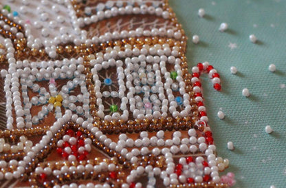 Bead Embroidery Kit Christmas DIY Abris Art