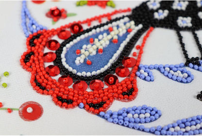 Bead Embroidery Kit Magic bird DIY Abris Art
