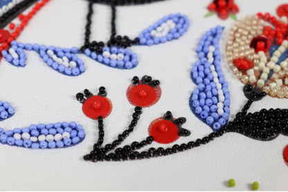 Bead Embroidery Kit Magic bird DIY Abris Art