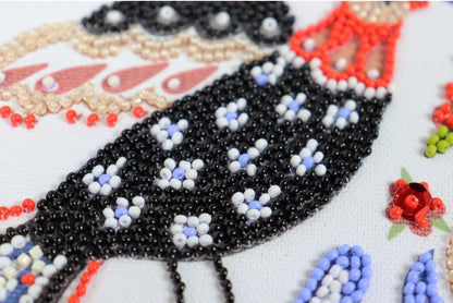 Bead Embroidery Kit Magic bird DIY Abris Art