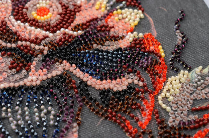 Bead Embroidery Kit Flower of the night DIY Abris Art