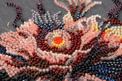 Bead Embroidery Kit Flower of the night DIY Abris Art