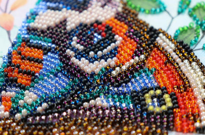 Bead Embroidery Kit Butterfly DIY Abris Art