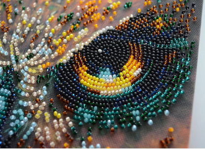 Bead Embroidery Kit Owl DIY Abris Art