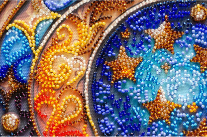 Bead Embroidery Kit Moon DIY Abris Art