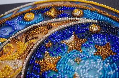Bead Embroidery Kit Moon DIY Abris Art