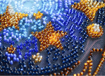 Bead Embroidery Kit Moon DIY Abris Art