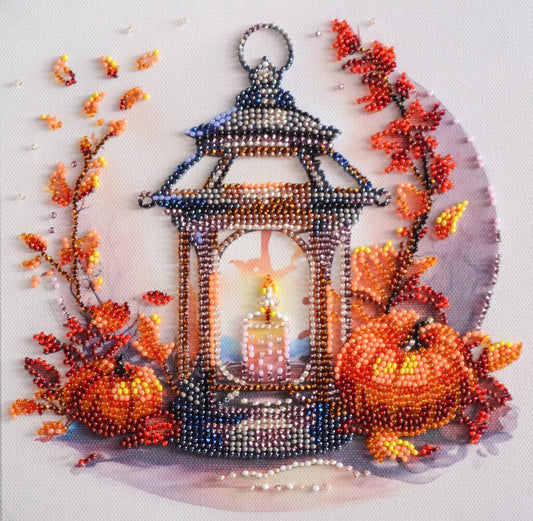 Bead Embroidery Kit Autumn Fall DIY Abris Art