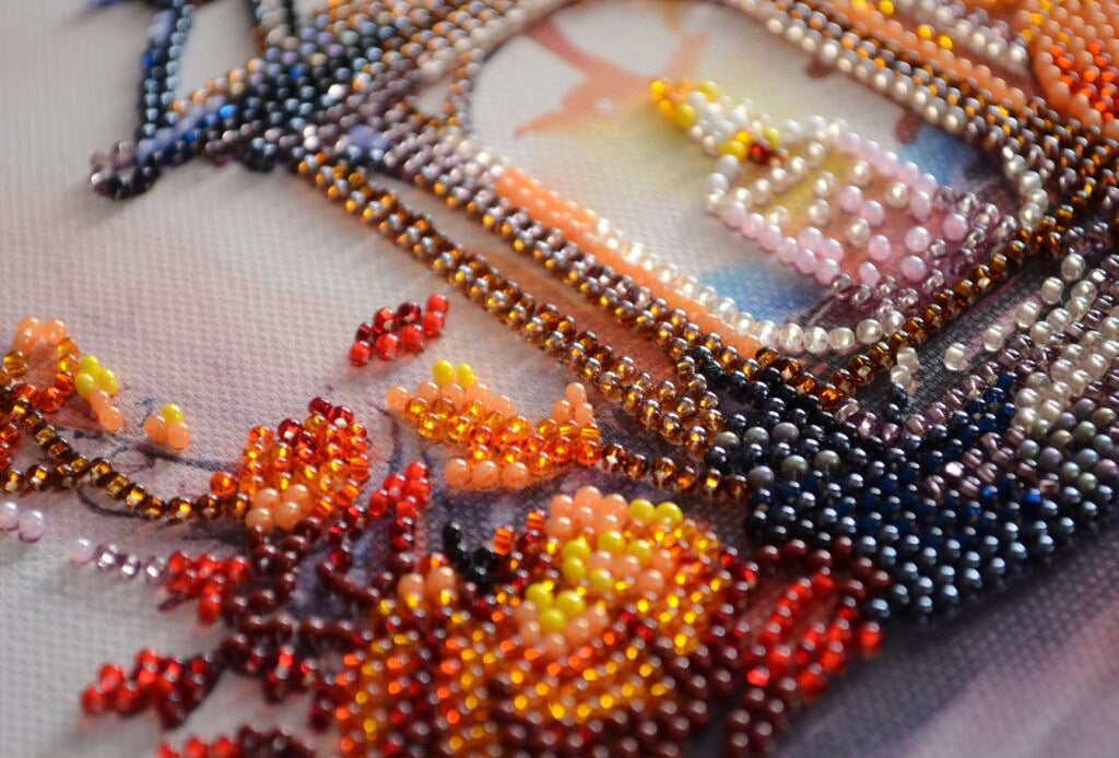 Bead Embroidery Kit Autumn Fall DIY Abris Art