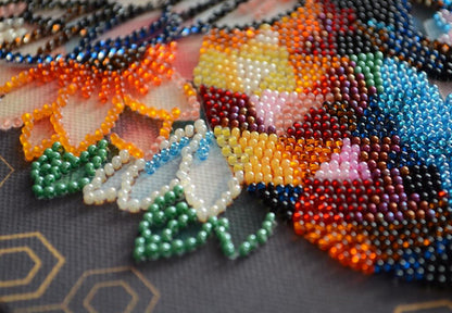 Bead Embroidery Kit Bee DIY Abris Art