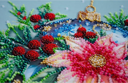 Bead Embroidery Kit Christmas Ball DIY Abris Art