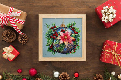 Bead Embroidery Kit Christmas Ball DIY Abris Art