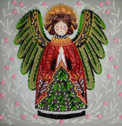 Bead Embroidery Kit Christmas Angel DIY Abris Art
