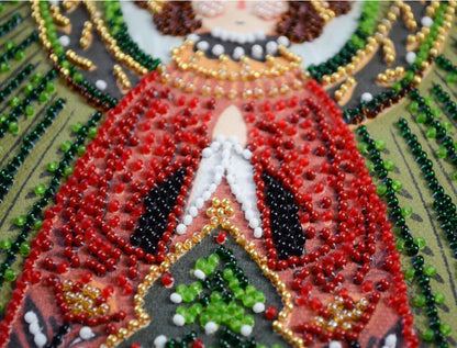 Bead Embroidery Kit Christmas Angel DIY Abris Art