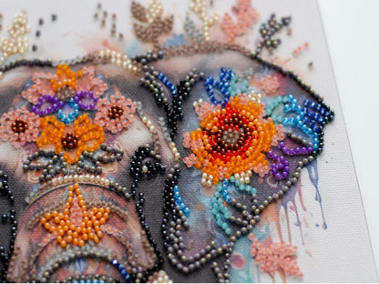 Bead Embroidery Kit Elephant DIY Abris Art