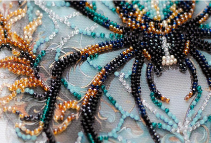 Bead Embroidery Kit Crystal spider DIY Abris Art