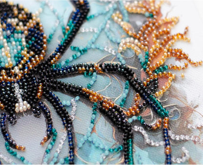 Bead Embroidery Kit Crystal spider DIY Abris Art
