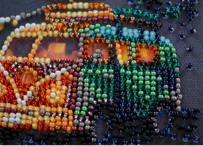 Bead Embroidery Kit Under the stars DIY Abris Art